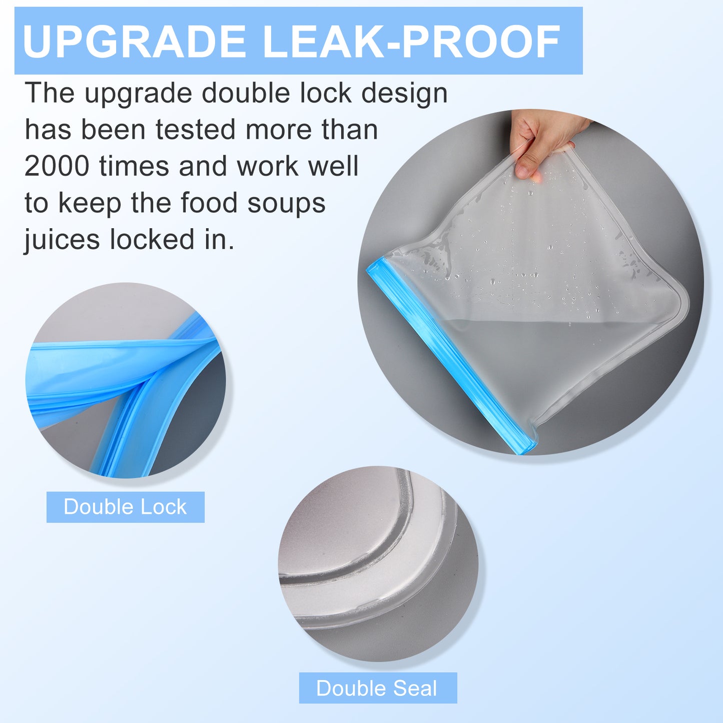 Lerine 24 Pack Dishwasher Safe Reusable Bags Slicone, Leakproof Reusable Food Storage Bags,Reusable Freezer Bags 8 Gallon 8 Sandwich 8 Snack Bags