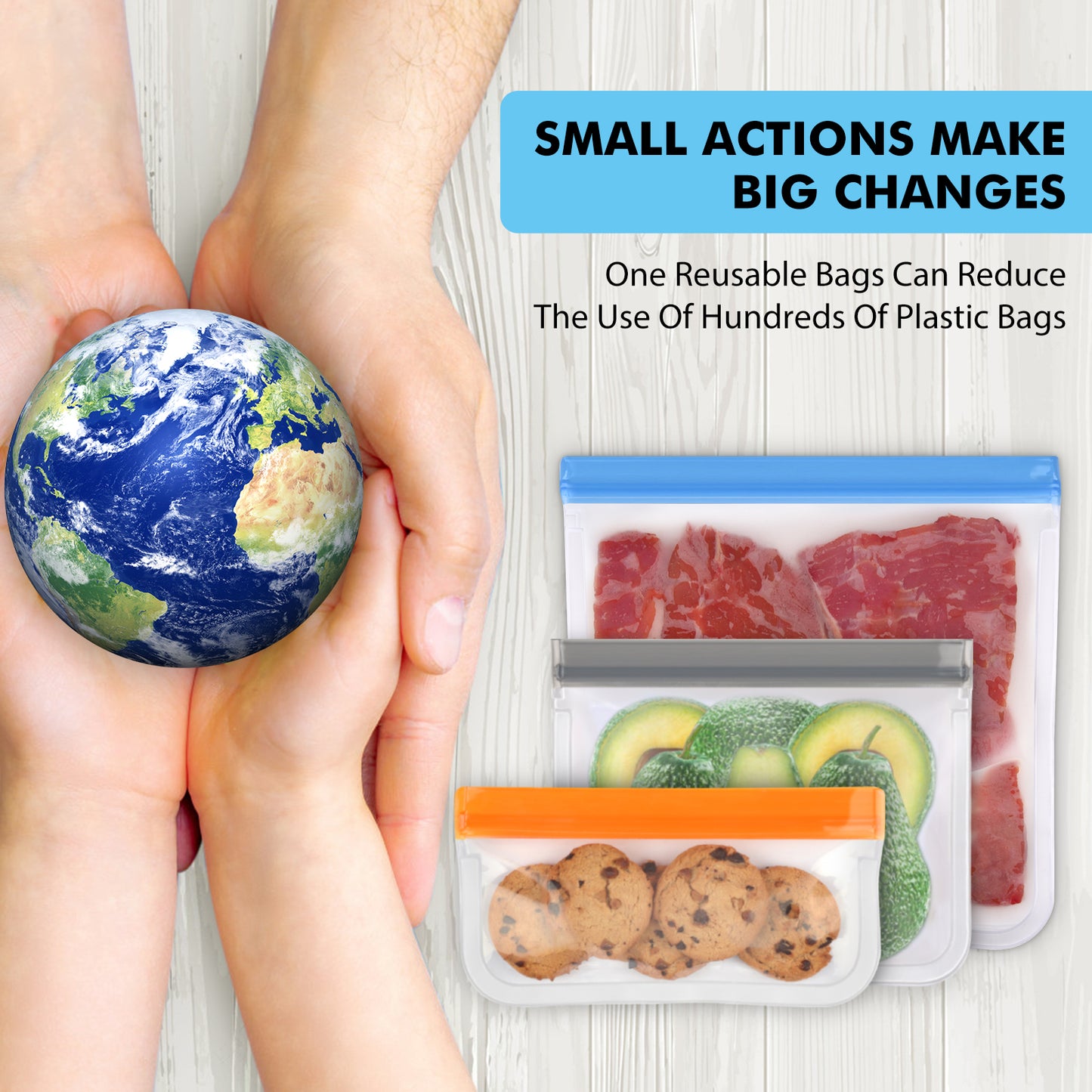 Reusable Snack Bags Dishwasher Safe,9 Pack Reusable Snack Bags Extra Thick Leak-proof Reusable Bags Silicone for Candy, Snack, Sandwich, Cereal, Travel Items, Home Organization(Grey)