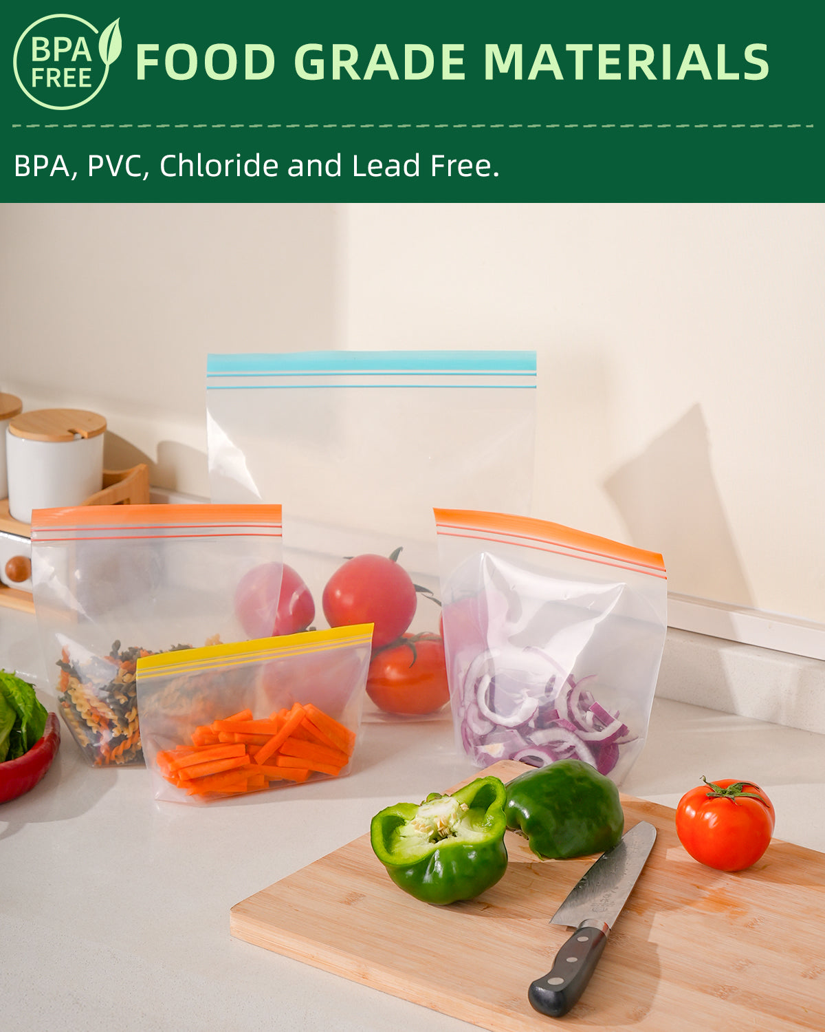 12 Pack Reusable Gallon Freezer Bags Dishwasher Microwave Safe, Stand Up Reusable Freezer Bags Gallon Silicone and BPA Free, Leakproof Food Storage