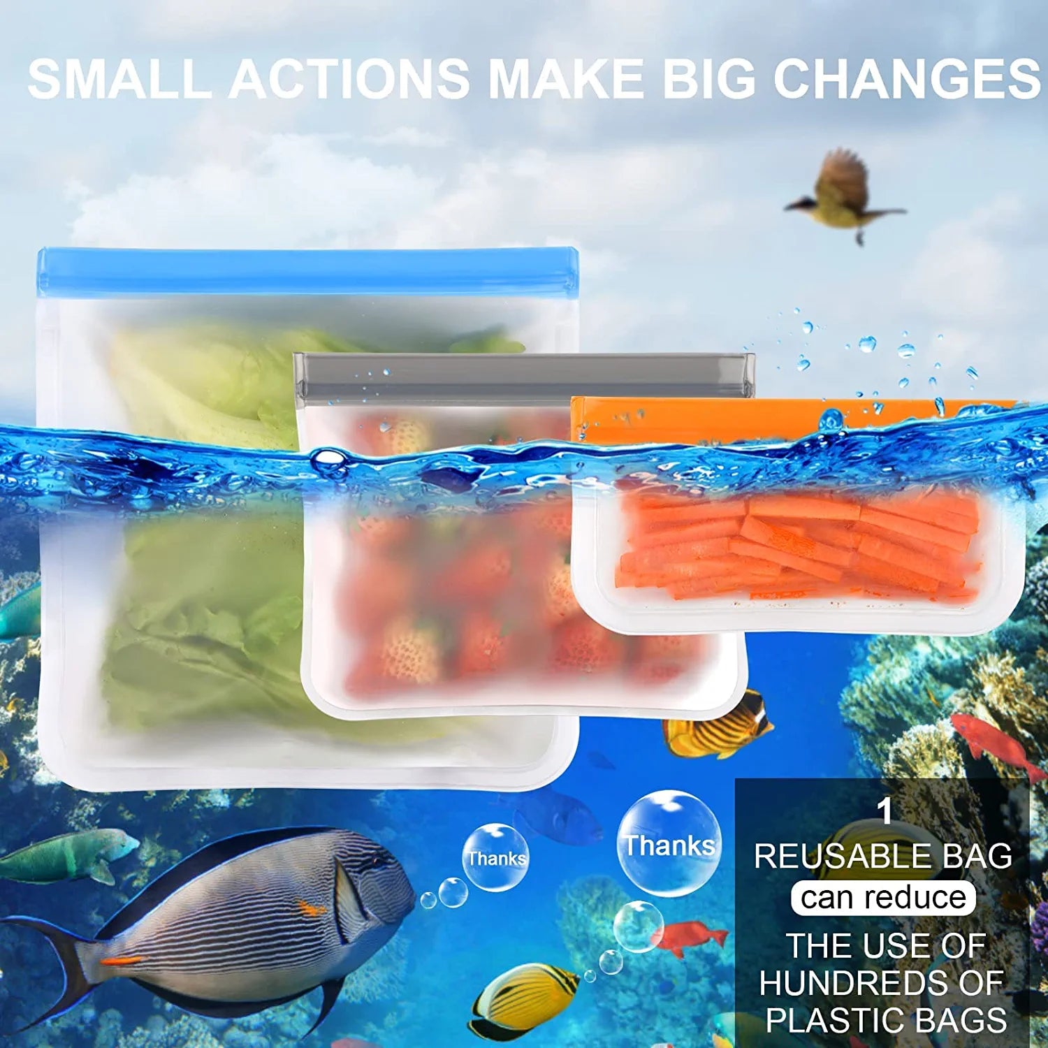 Reusable sales sealed bags
